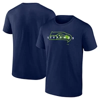 Men's Fanatics College Navy Seattle Seahawks Big & Tall Coordinate T-Shirt