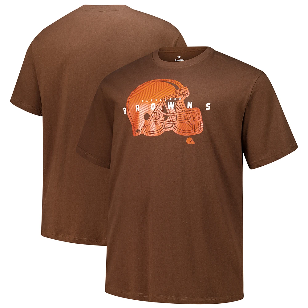 Men's Fanatics Brown Cleveland Browns Big & Tall Coordinate T-Shirt