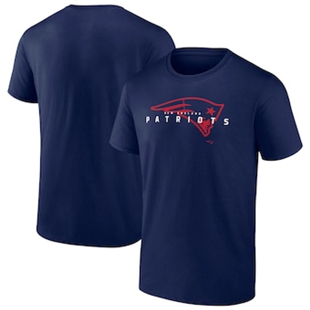 Men's Fanatics Navy New England Patriots Big & Tall Coordinate T-Shirt