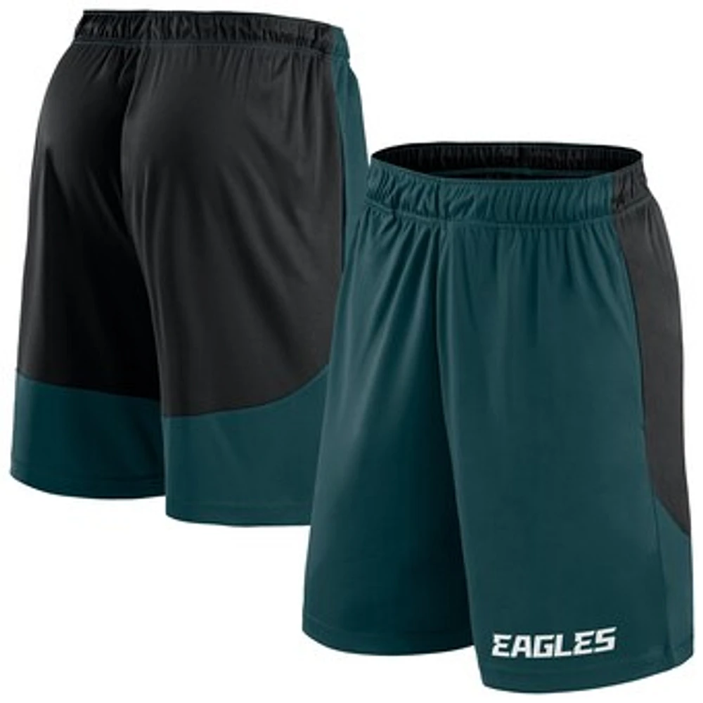 Men's Fanatics Midnight Green/Black Philadelphia Eagles Big & Tall Launch Shorts