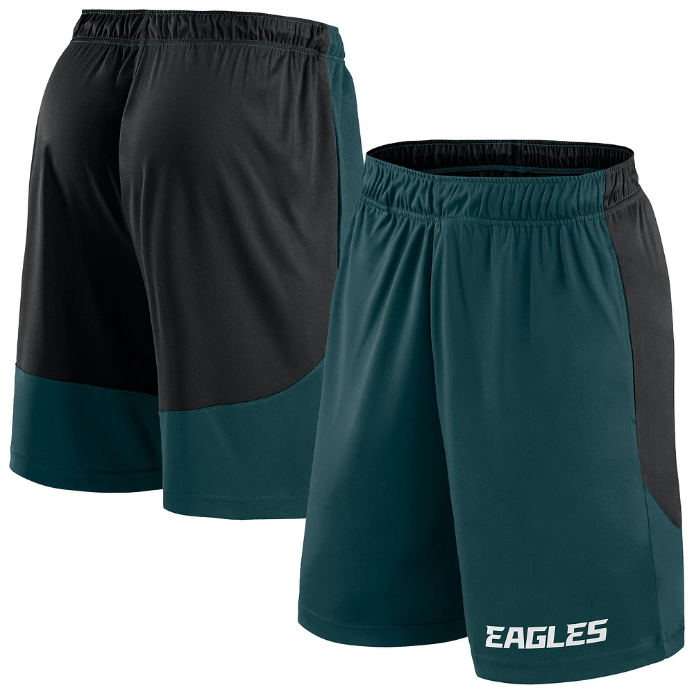 Men's Fanatics Midnight Green/Black Philadelphia Eagles Big & Tall Launch Shorts