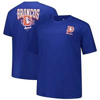 Men's Fanatics Royal Denver Broncos Big & Tall Throwback Logo T-Shirt