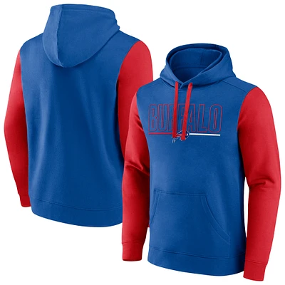 Men's Fanatics Royal Buffalo Bills Big & Tall Outline Pullover Hoodie