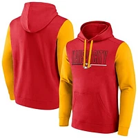 Men's Fanatics Red Kansas City Chiefs Big & Tall Outline Pullover Hoodie