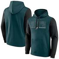 Men's Fanatics Midnight Green Philadelphia Eagles Big & Tall Outline Pullover Hoodie