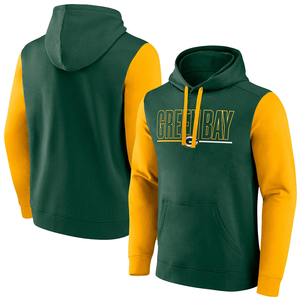 Men's Fanatics Green Bay Packers Big & Tall Outline Pullover Hoodie