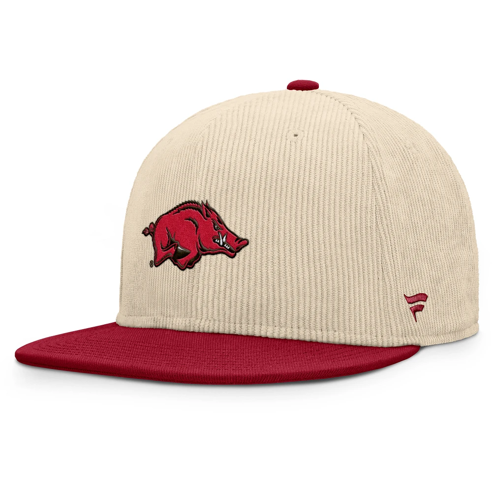 Men's Fanatics Tan Arkansas Razorbacks Catcher Snapback Hat