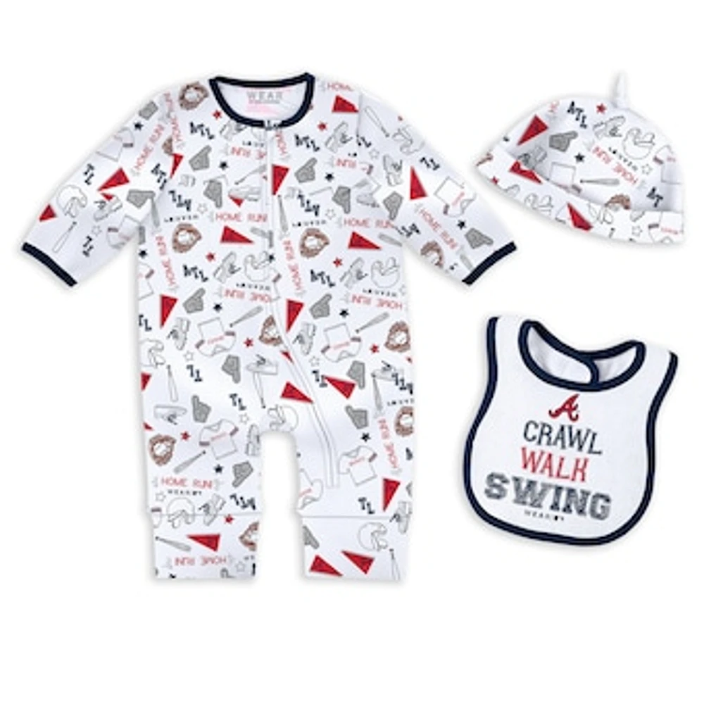 Newborn & Infant WEAR by Erin Andrews Atlanta Braves Sleep Play Set