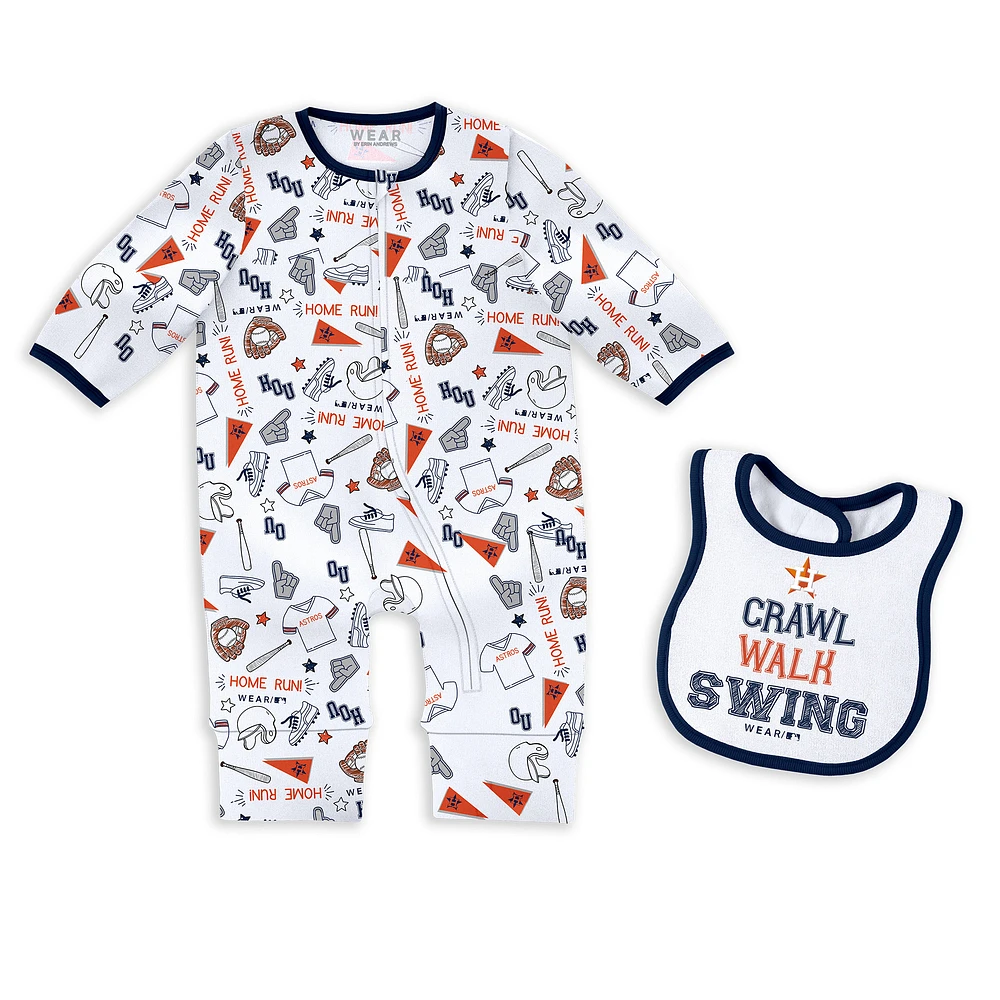 Newborn & Infant WEAR by Erin Andrews Houston Astros Sleep Play Set