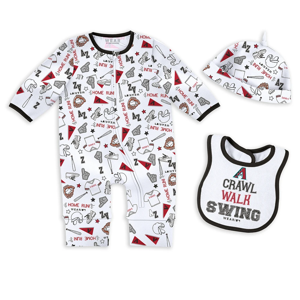 Newborn & Infant WEAR by Erin Andrews Arizona Diamondbacks Sleep Play Set