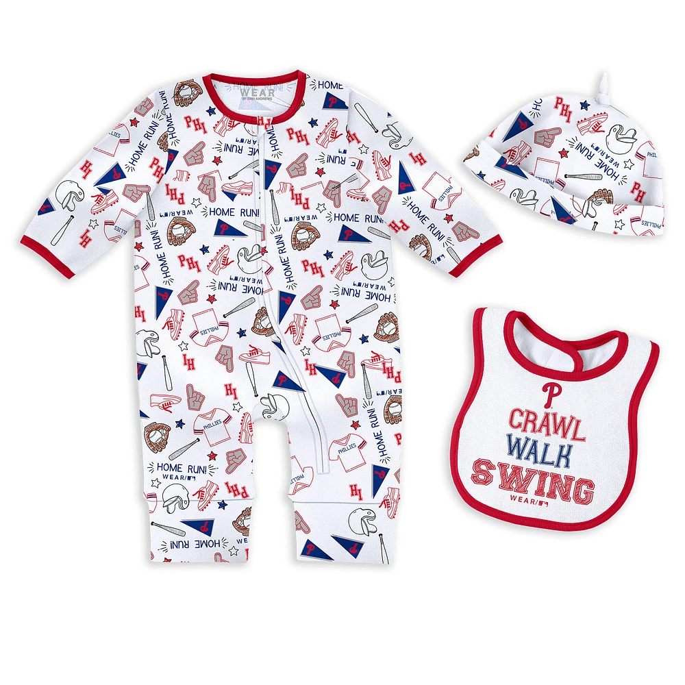 Newborn & Infant WEAR by Erin Andrews Philadelphia Phillies Sleep Play Set