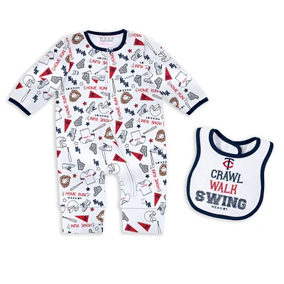 Newborn & Infant WEAR by Erin Andrews Minnesota Twins Sleep Play Set