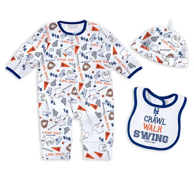 Newborn & Infant WEAR by Erin Andrews New York Mets Sleep Play Set