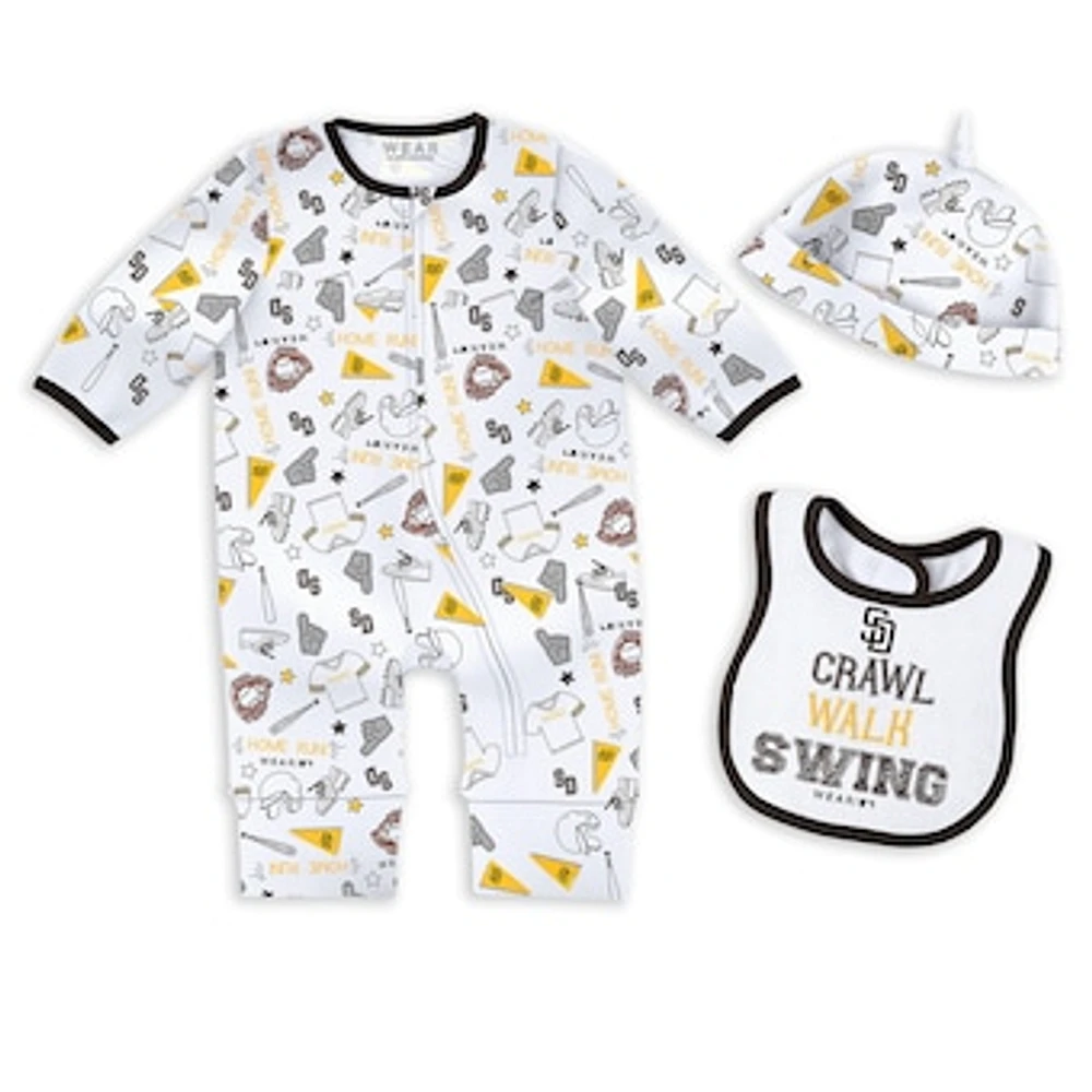 Newborn & Infant WEAR by Erin Andrews San Diego Padres Sleep Play Set