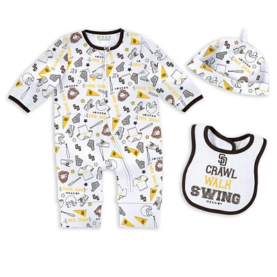 Newborn & Infant WEAR by Erin Andrews San Diego Padres Sleep Play Set