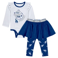 Girls Newborn & Infant WEAR by Erin Andrews Los Angeles Dodgers Three-Piece Tutu Set