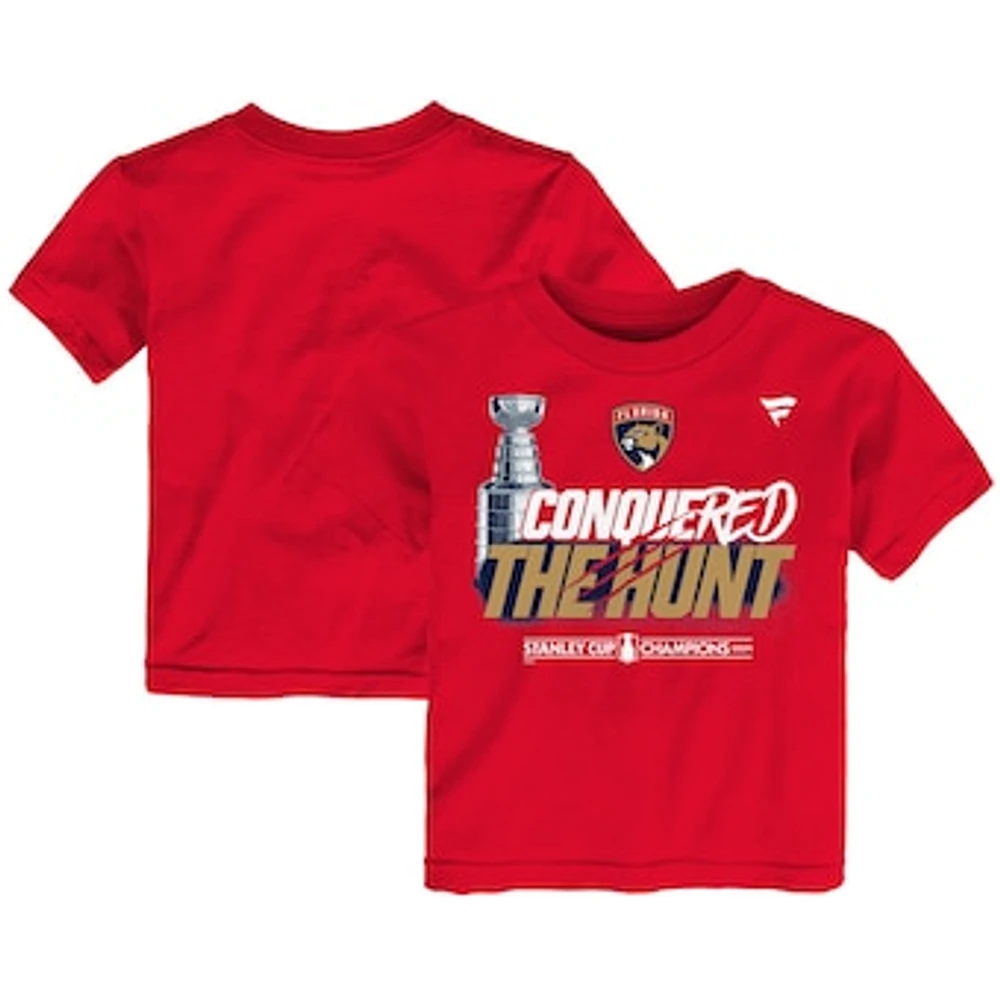 Toddler Fanatics  Red Florida Panthers 2024 Stanley Cup Champions Parade T-Shirt