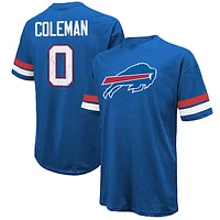 Men's Majestic Threads Keon Coleman Royal Buffalo Bills Name & Number Oversize Fit T-Shirt