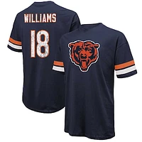 Men's Majestic Threads Caleb Williams Navy Chicago Bears Name & Number Oversize Fit T-Shirt