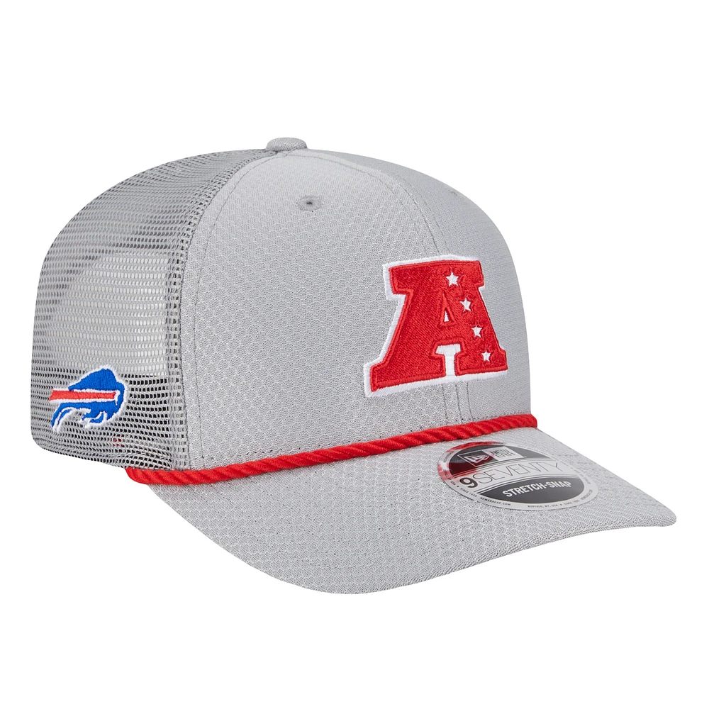 Men's New Era  Gray Buffalo Bills 2025 Pro Bowl 9SEVENTY Stretch-Snap Hat