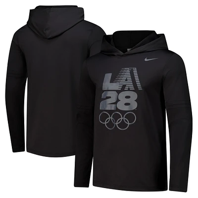 Men's Nike Black LA28 Summer Olympics Long Sleeve Hoodie Top