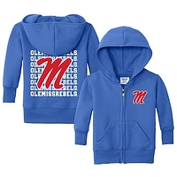 Infant Chad & Jake Royal Ole Miss Rebels Retro Full-Zip Hoodie Sweatshirt