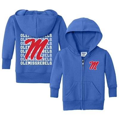 Infant Chad & Jake Royal Ole Miss Rebels Retro Full-Zip Hoodie Sweatshirt