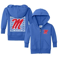 Infant Chad & Jake Royal Ole Miss Rebels Retro Full-Zip Hoodie Sweatshirt