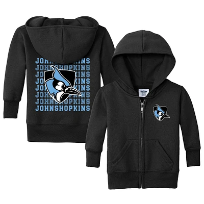 Infant Chad & Jake Black Johns Hopkins Blue Jays Retro Full-Zip Hoodie Sweatshirt