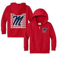 Toddler Chad & Jake Ole Miss Rebels Retro Full-Zip Hoodie Sweatshirt