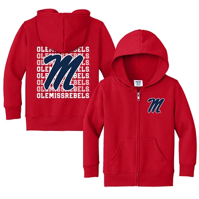 Toddler Chad & Jake Ole Miss Rebels Retro Full-Zip Hoodie Sweatshirt