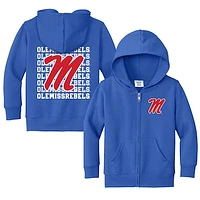Toddler Chad & Jake Royal Ole Miss Rebels Retro Full-Zip Hoodie Sweatshirt