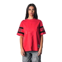 Women's The Wild Collective Red Kansas City Chiefs Drop Shoulder T-Shirt