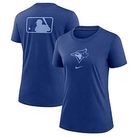 Women's Nike Royal Toronto Blue Jays Authentic Collection Early Work Tri-Blend Performance T-Shirt