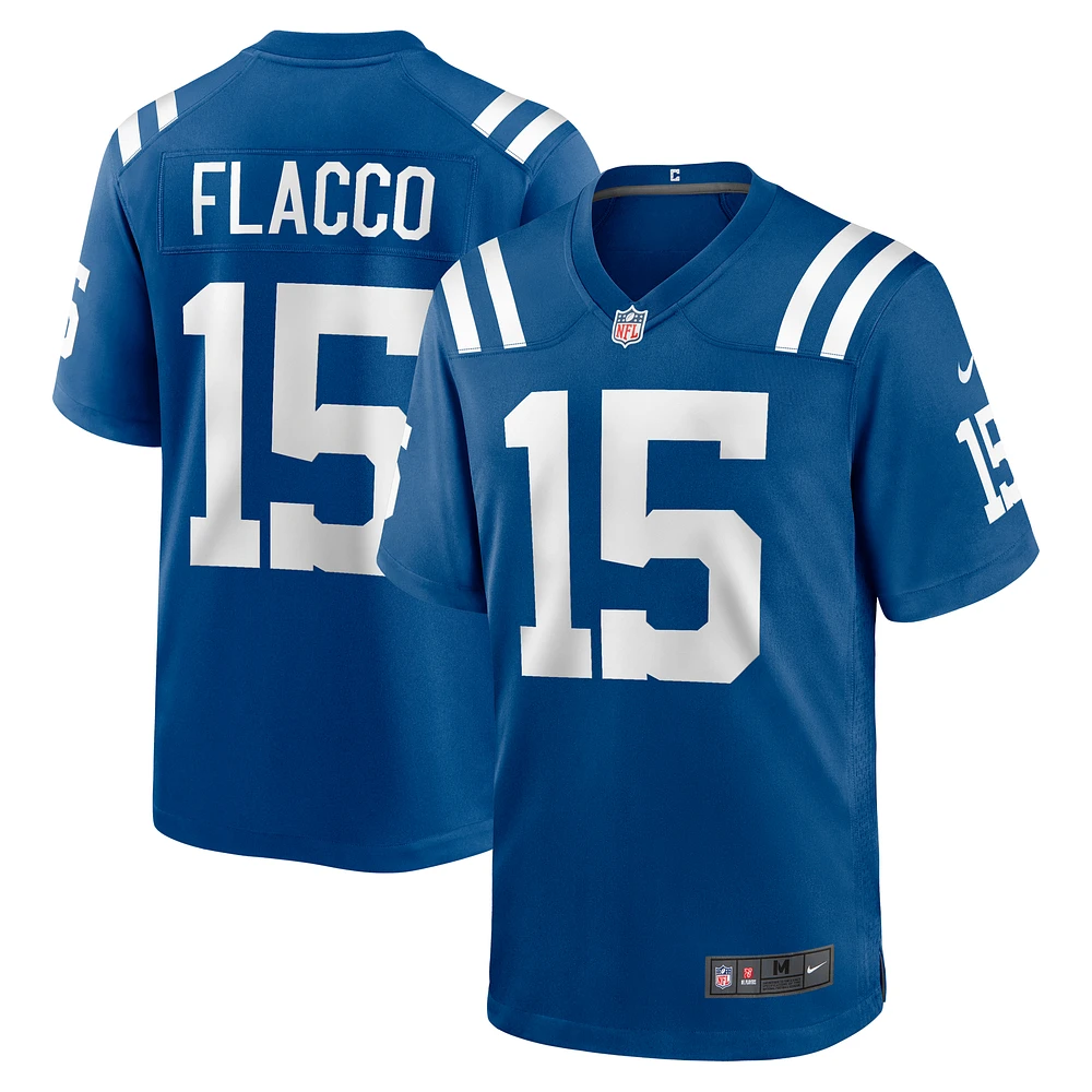 Men's Nike Joe Flacco  Royal Indianapolis Colts Game Jersey