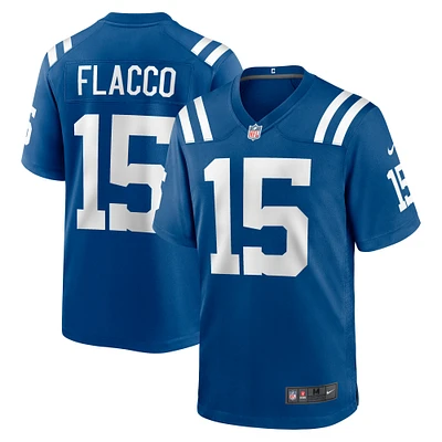 Men's Nike Joe Flacco  Royal Indianapolis Colts Game Jersey