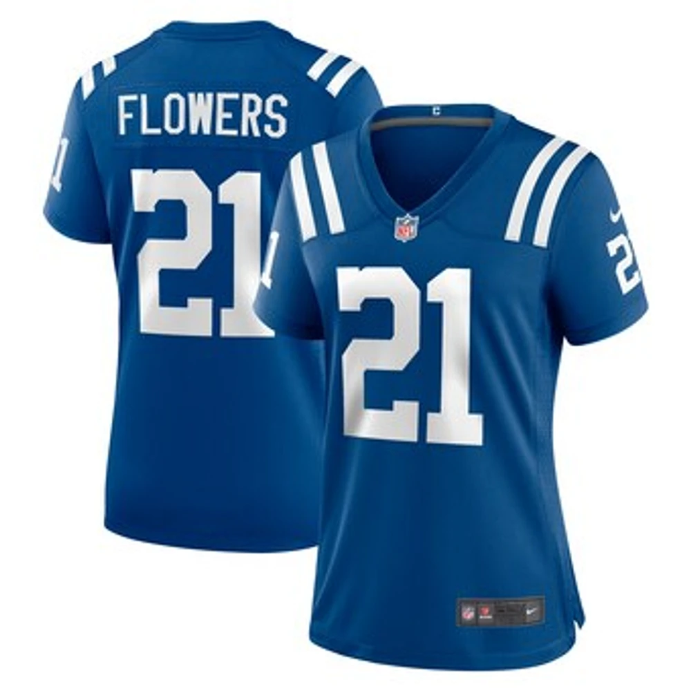 Women's Nike Dallis Flowers  Royal Indianapolis Colts Game Jersey