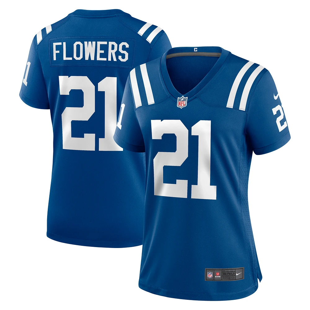 Women's Nike Dallis Flowers  Royal Indianapolis Colts Game Jersey