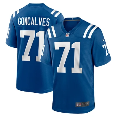 Men's Nike Matt Goncalves  Royal Indianapolis Colts Game Jersey