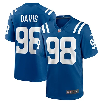 Men's Nike Raekwon Davis  Royal Indianapolis Colts Game Jersey