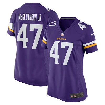 Women's Nike Dwight McGlothern Jr.  Purple Minnesota Vikings Game Jersey