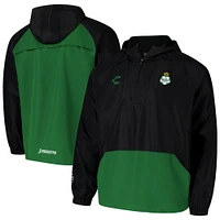 Men's Charly  Black Santos Laguna 2024/25 Raglan Quarter-Zip Windbreaker