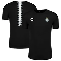 Men's Charly  Black Santos Laguna 2024/25 T-Shirt