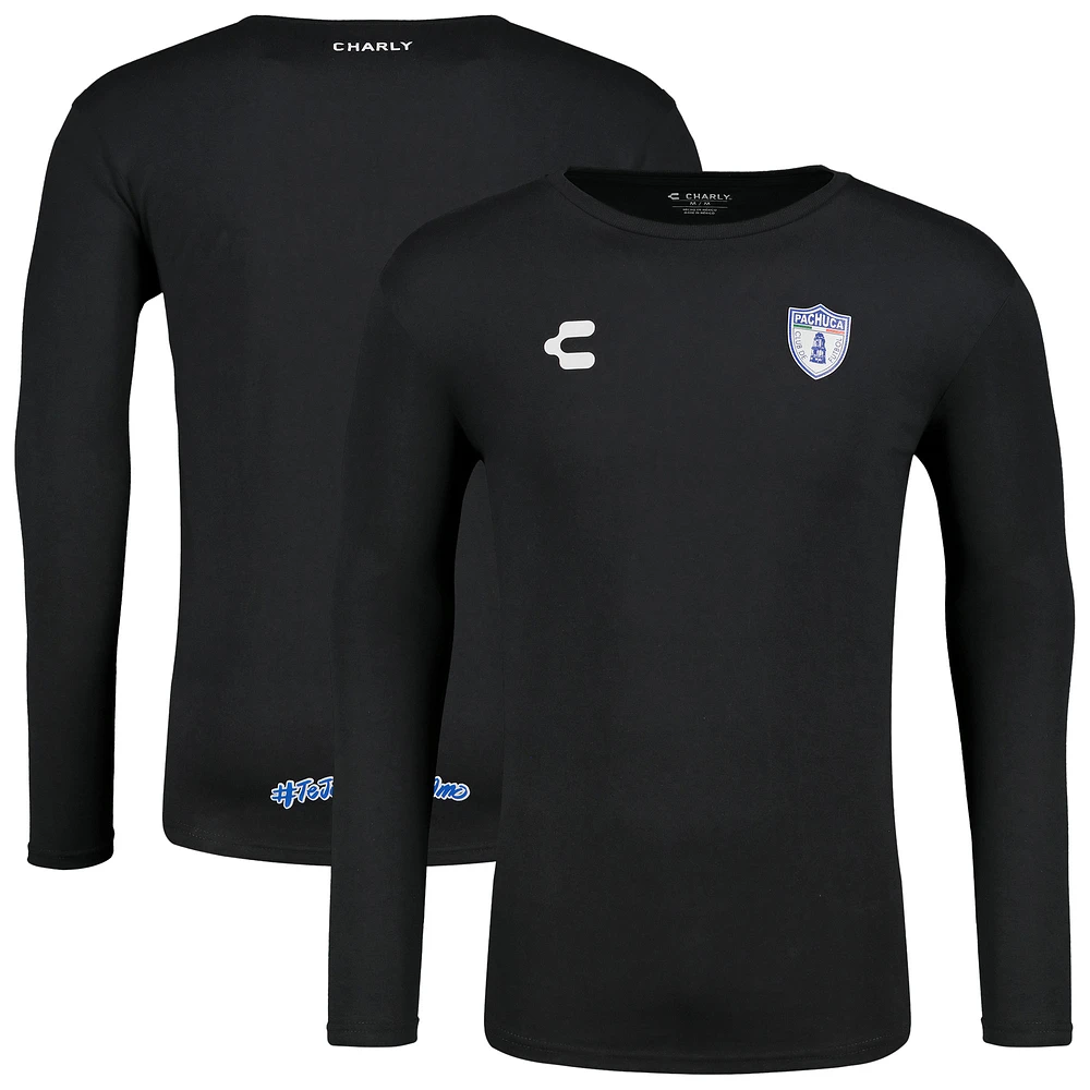 Men's Charly  Black C.F. Pachuca Long Sleeve T-Shirt