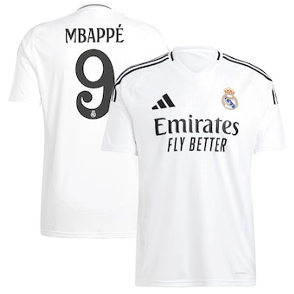 Men's adidas  Kylian Mbappé White Real Madrid 2024/25 Home Replica Player Jersey