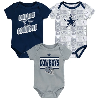 Infant Dallas Cowboys Play Day Three-Pack Bodysuit Set