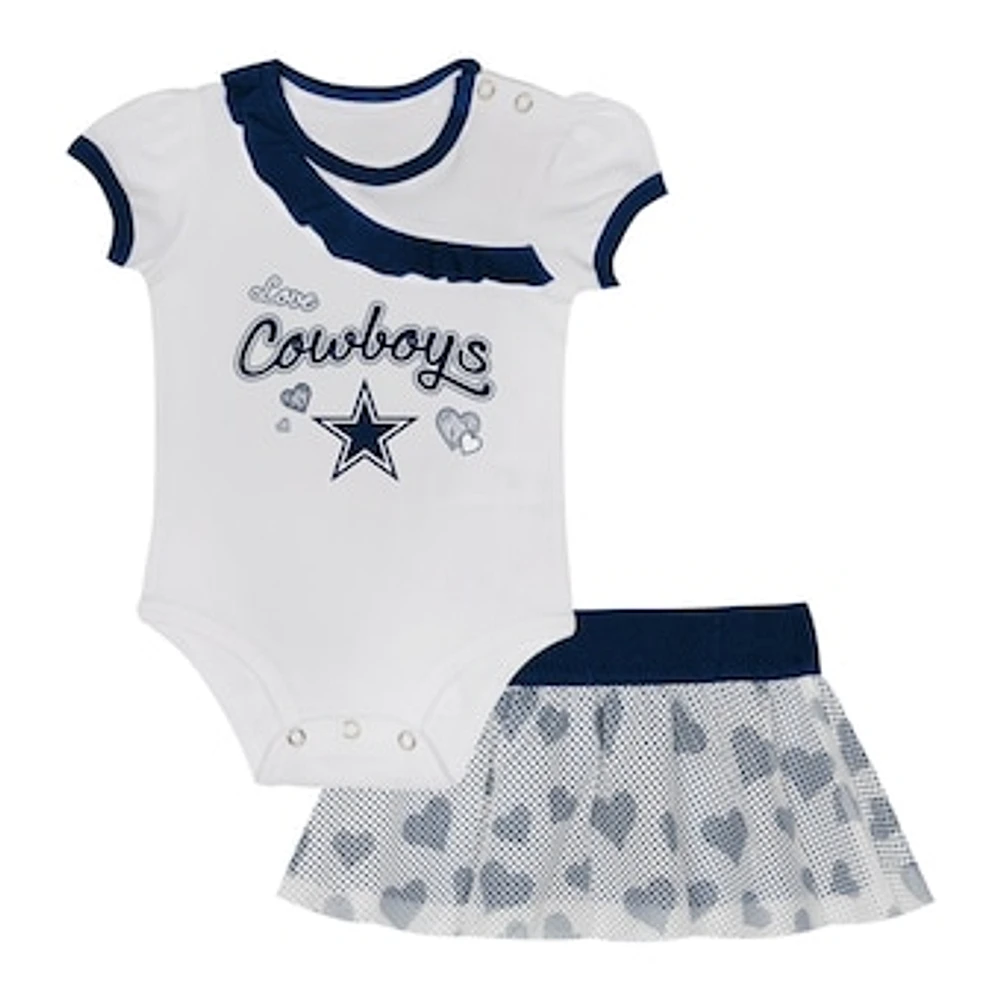 Newborn & Infant Dallas Cowboys Love My Team Bodysuit Skirt Set