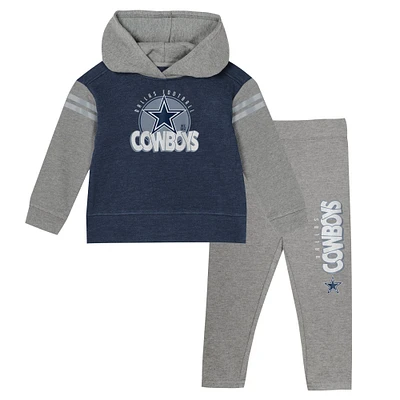 Toddler Dallas Cowboys Club House Long Sleeve Hoodie Top and Leggings Two-Piece Set