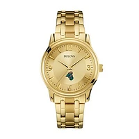 Men's Bulova Coastal Carolina Chanticleers Gold-Tone Watch