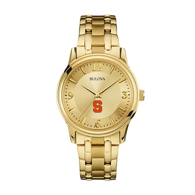 Men's Bulova Syracuse Orange Gold-Tone Watch